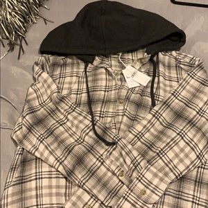 Brand New AEO flannel Hoodie